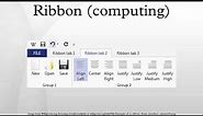 Ribbon (computing)
