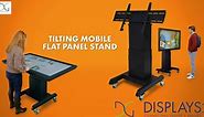 Mobile TV Stand with Motorized Tilting Bracket | Displays2go®