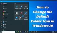 Customize Any Icon in Windows 10/11 Operating System | Change the Default Folder Icon in Windows 10