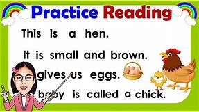 Practice Reading || Learn how to read || Reading Lesson for Grade 1, Grade 2