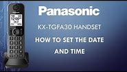 Panasonic - Telephones - Function - How to set the date and time. Models listed in Description.