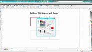 Corel Draw Tips & Tricks Outline Thickness and color how to change