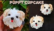 How to make Puppy Cupcake | Dog Cupcake Tutorial | Cupcake Decorating Tutorial | Easy Cupcake Design