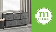 mDesign Extra Wide Dresser and Storage Tower with 5 Drawers