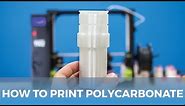 How To Succeed When 3D Printing With Polycarbonate Filament // How To 3D Print Tutorial