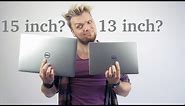 3 things when choosing between a 13 inch and a 15 inch laptop