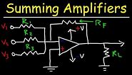 Summing Amplifiers - Op Amp Circuits