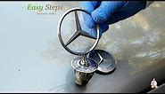 How To Change Mercedes Hood Ornament Emblem | Mercedes Benz Genuine Flat Hood Emblem