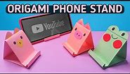 Origami phone Stand Cute | How to make Paper Mobile Stand l DIY Origami Phone Holder Cute Animals