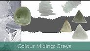 Mixing Grey Acrylic Paint | Learn How to Mix a Variety of Greys from Scratch for Beginners!