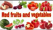 Red fruits and vegetables 🍎 | red fruits and vegetables names🍓 | benefits of red fruits 🍒