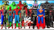 TEAM SPIDER-MAN & TEAM HULK vs TEAM SUPERMAN & TEAM BATMAN - EPIC SUPERHEROES WAR