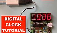 DIY Electronics Digital Clock AT89C2051 | Construction and Explanation