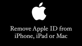 How to Unlink Apple ID from iPhone or Macbook