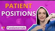 Patient Positions - Fundamentals of Nursing - Principles | @LevelUpRN