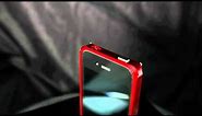 Gloss Red Bumper Case aluminum billet metal fine cut for iPhone 4 4S Alumania Japan from kiwav.com