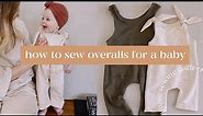 How To Sew Overalls For A Baby | Beginner Sewing Tutorial For The Rhodes Overalls Pattern