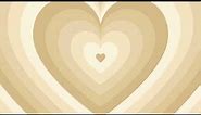 Beige Heart Background Screensaver Loop 1 Hour 1080p HD