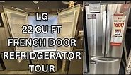 LG 22 cu. ft. French Door Refrigerator Tour with Ice Maker in Freezer - Model #LFCS22520S