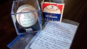 Omaha family finds signed Jackie Robinson baseball