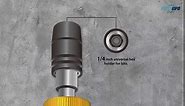 FIRSTINFO H51835 Precision Certified Torque Limited Screwdriver, 1/4 Inch Universal Hex Bit Holder Quick Release Design, 5-25 in-lbs with Extra T-Handle