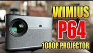 Wimius P64 Projector Unveiled: 1080p, Wi-Fi 6, & Touchscreen Tech | Full Review and Setup