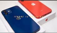 iPhone 12 Unboxing (Blue & Product Red)