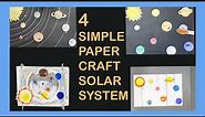 Simple paper craft projects with solar system | solar system project for class 6 | kids video