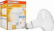 SYLVANIA LED Flood BR30 Light Bulb, 100W Equivalent Efficient 17W, Dimmable 2700K, Soft White - 1 Pack (40288)