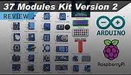 37 Sensors and Modules Kit (Version 2) for Raspberry Pi and Arduino