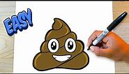 How to Draw a Poop Emoji | Step-by-Step Easy Drawing Tutorial