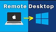 How to Remote Desktop from Mac to Windows