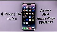 iPhone 14/14 Pro: How To Quickly Go Back To First Home Screen Page