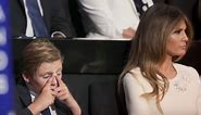 Barron Trump Yawns His Way Through Father's Speech