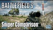 Battlefield 3: Sniper Rifle Comparison - Recon Guide