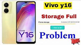 #Vivo Y16 Storage Full Problem Solved |Vivo Phone Storage Problem |How To Check Storage In Vivo y16
