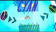 "Cyan" 100% (Medium Demon) by TotoTie │ Geometry Dash