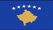 Bandera e Himno de Kósovo (Serbia) - Flag and Anthem of Kosovo (Serbia)