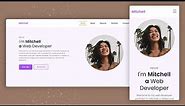 Design Your Personal Responsive Portfolio Website with HTML and CSS | Step by Step Guide