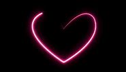 Heart Overlay | New Pink Neon Heart Overlay | Heart Video | HD Heart videos | Editing Videos