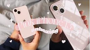 🍎 iphone 13 aesthetic unboxing ✨ [ pink + 256gb ] 🤍