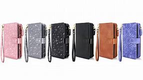 Bling Zipper Wallet Case for Galaxy S10  Plus 6.4 inch