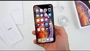 iPhone XS Max Unboxing & First Impressions! (Gold 64GB)