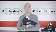 Air Jordan 5 OG Metallic Silver 2016 - Unboxing + Review - On Feet - Close up - Mr Stoltz 2016