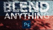 How To Blend ANYTHING Into Textures Or Clothing In Photoshop