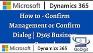 How to - Confirm Management or Confirm Dialog | D365 Business Central