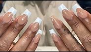 Acrylic For Beginners | White Tip | Nail Art Tutorial |