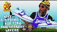 THE NIKE AIR FORCE 1 NBA 75TH ANNIVERSARY LAKERS RETRO EDITION IS SO FIRE LAKERS FAN MUST COP.