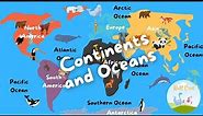 Learn Continents and Oceans | Animals in each continent and ocean