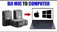 DJI Mic with Computer via USB [ OBS, Streaming, Zoom, Gaming ] Tutorial